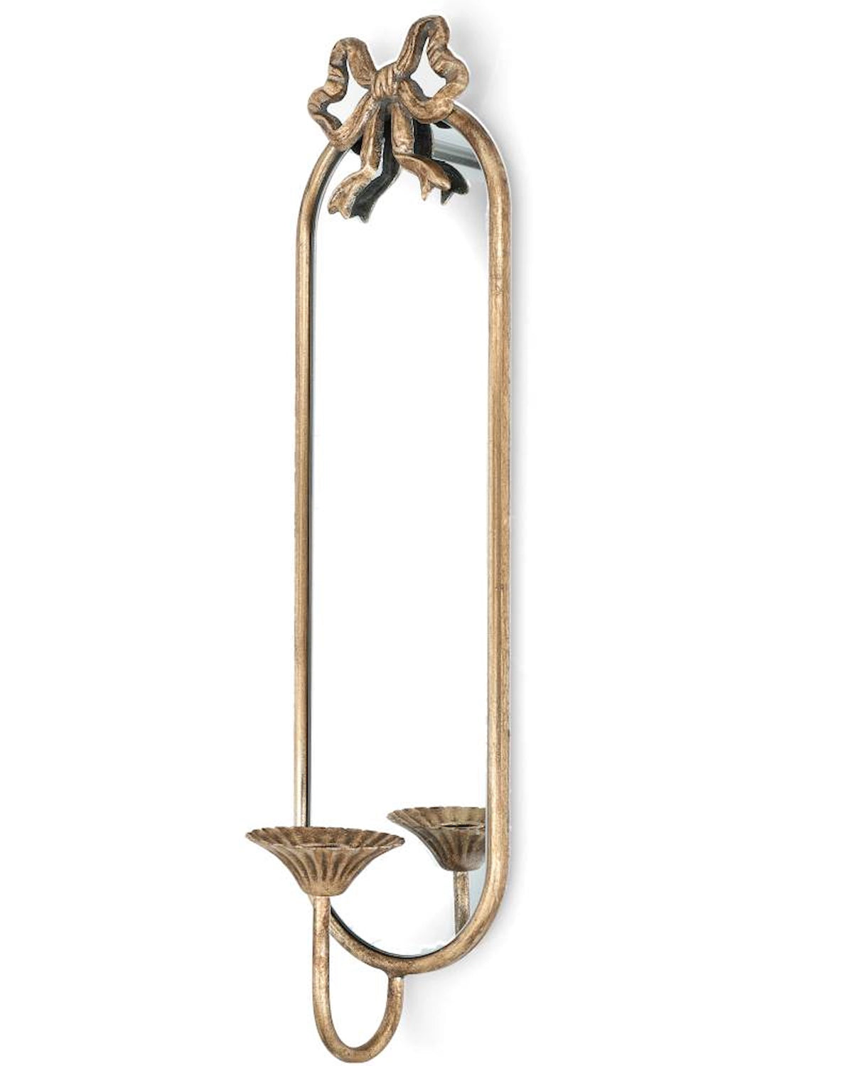 SP- Ljusstake Vägg Ljuslampett Spegel Rosett 58 cm I lager Januari 2027