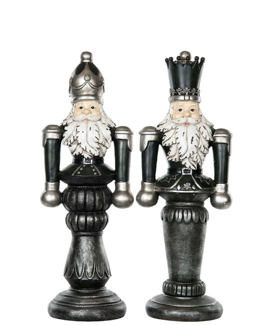 Juldekoration Nötknäppare Grön Mix Poly 40cm 2-pack