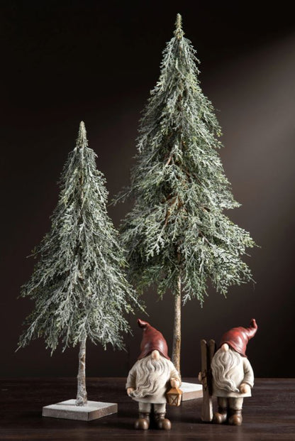 Juldekoration Inomhus Tomte 2-pack Skidor/Lykta Mix 10x8x18cm