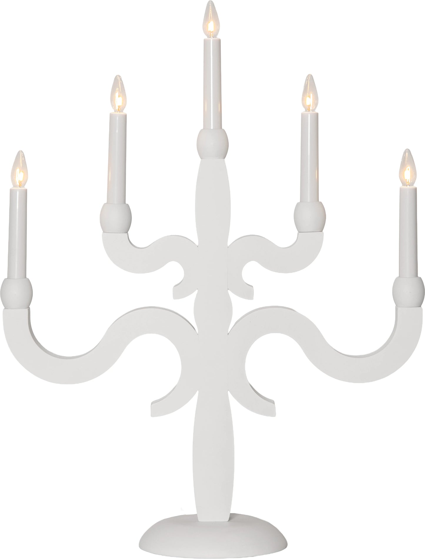 Adventsljusstake Canna 43x55cm Vit