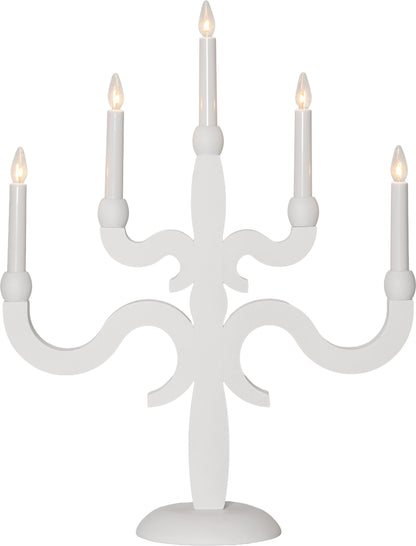Adventsljusstake Canna 43x55cm Vit