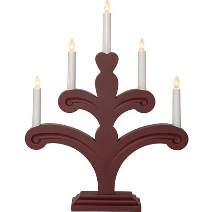 Adventsljusstake 48 cm Röd