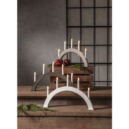 Adventsljusstake ALBO 51,5x6x33 cm Vit