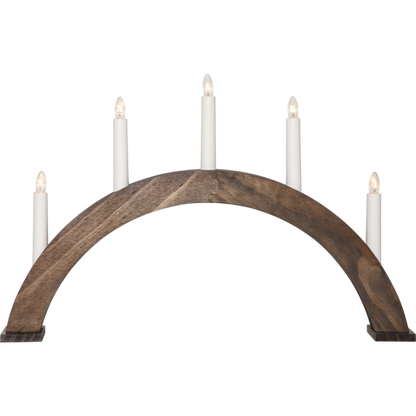 Adventsljusstake ALBO 51,5x6x33 cm Vanötsbrun