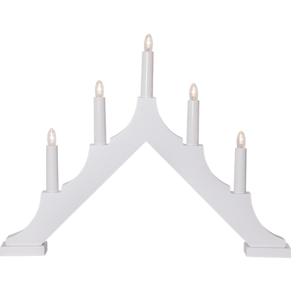 Adventsljusstake ALMA 44x5,5x33,5 cm Vit