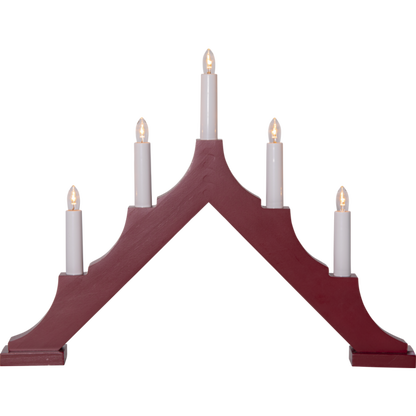 Adventsljusstake ALMA 44x5,5x33,5 cm Röd