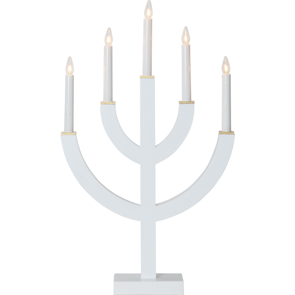 Adventsljusstake ANNO 59 cm Vit