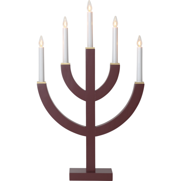 Adventsljusstake ANNO 59 cm Röd