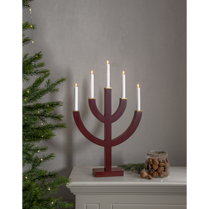 Adventsljusstake ANNO 59 cm Röd