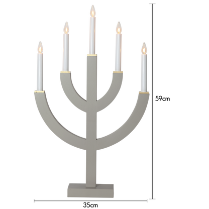 Adventsljusstake ANNO 59 cm Beige