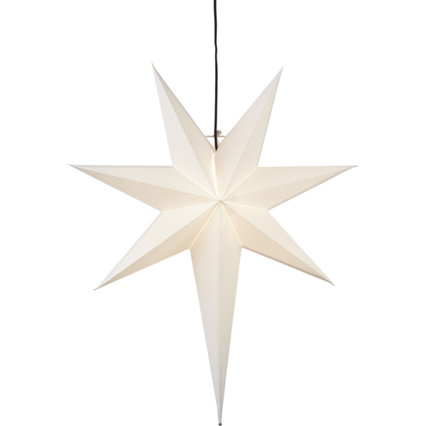 Adventsstjärna Pappersstjärna Frozen vit 66 cm