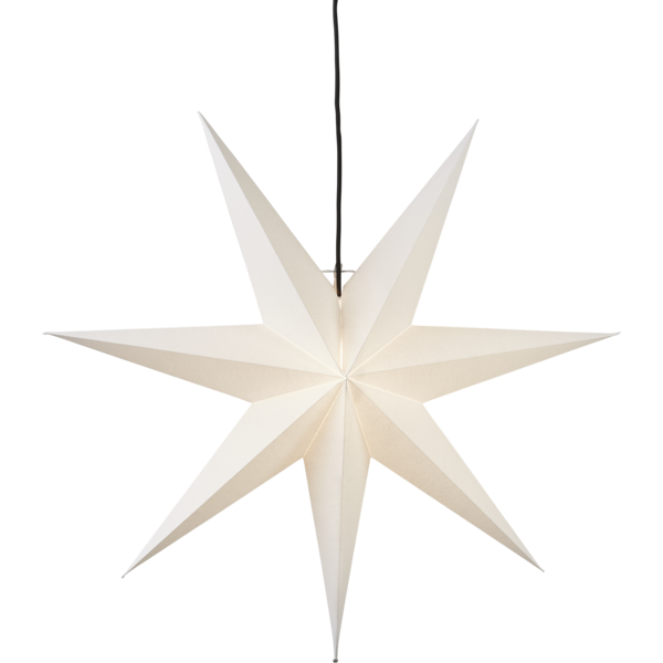 Adventsstjärna Pappersstjärna Frozen vit 70 cm
