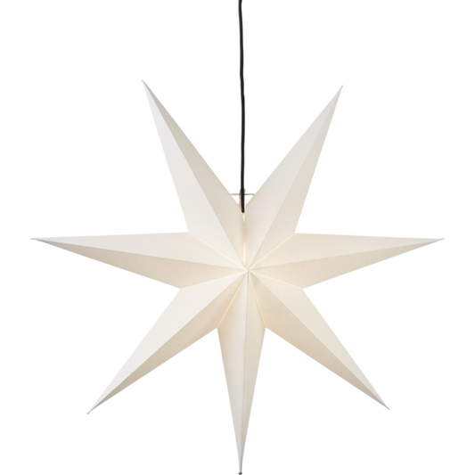Adventsstjärna Pappersstjärna Frozen vit 70 cm