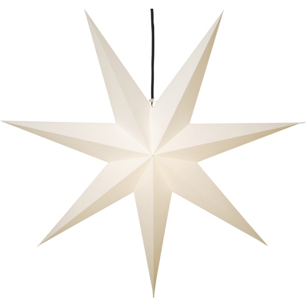 Adventsstjärna Pappersstjärna Frozen vit 140 cm