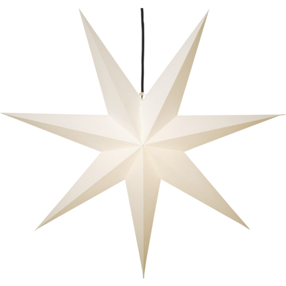 Adventsstjärna Pappersstjärna Frozen vit 140 cm