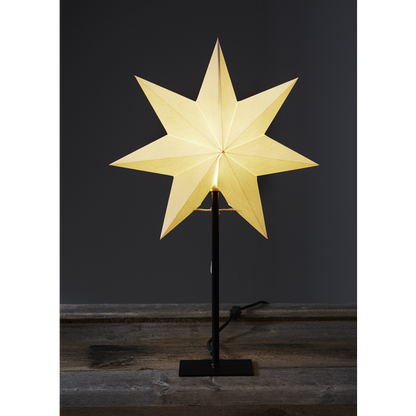 Adventsstjärna Pappersstjärna på fot Frozen 55 cm