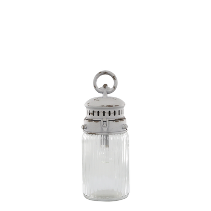 Batteridriven belysning Fransk stallampa inkl. glödlampa H30/Ø11 cm
