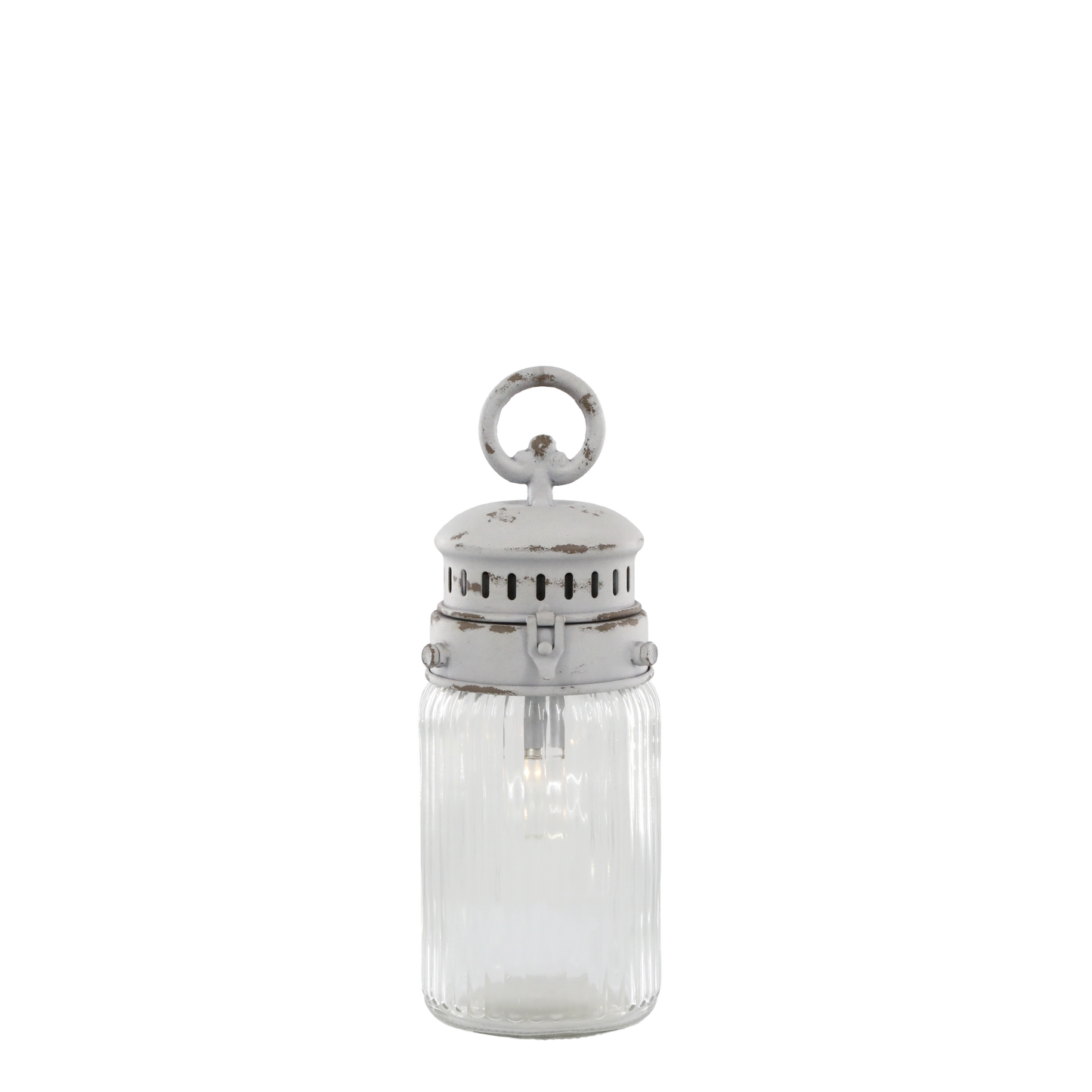 Batteridriven belysning Fransk stallampa inkl. glödlampa H30/Ø11 cm