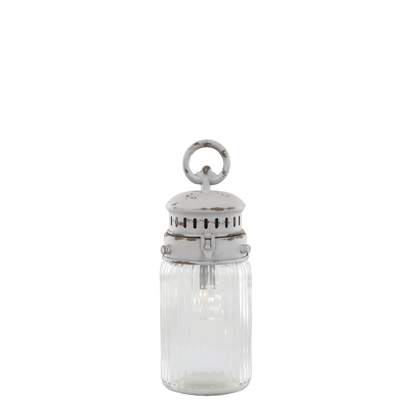 Batteridriven belysning Fransk stallampa inkl. glödlampa H30/Ø11 cm