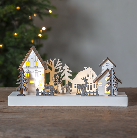 Adventsljusstake Fauna 28x14x11 cm