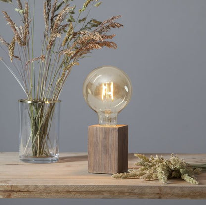 Bordslampa Lampfot Box Brun