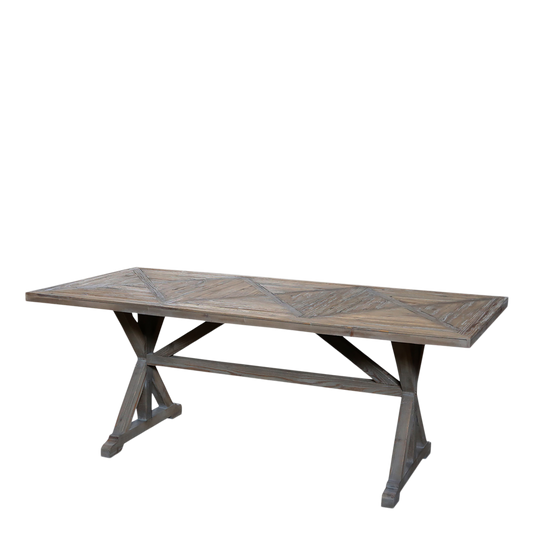 Chic Antique Bord Matbord 200 cm handgjord Återvunnet trä
