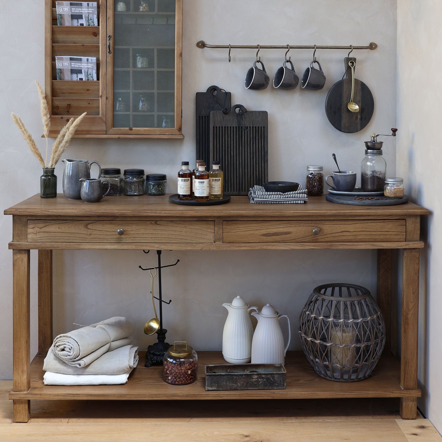 Chic Antique Avlastningsbord Marseille H81/L158/B44 cm natur