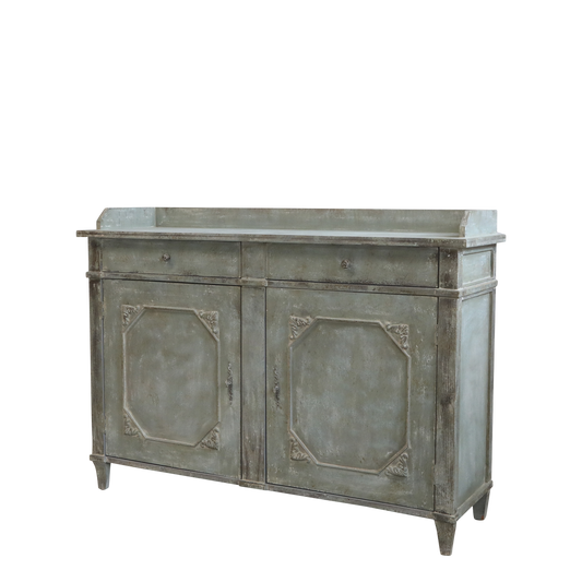 Chic Antique Skänk m. 2 dörrar och 2 lådor antik opal