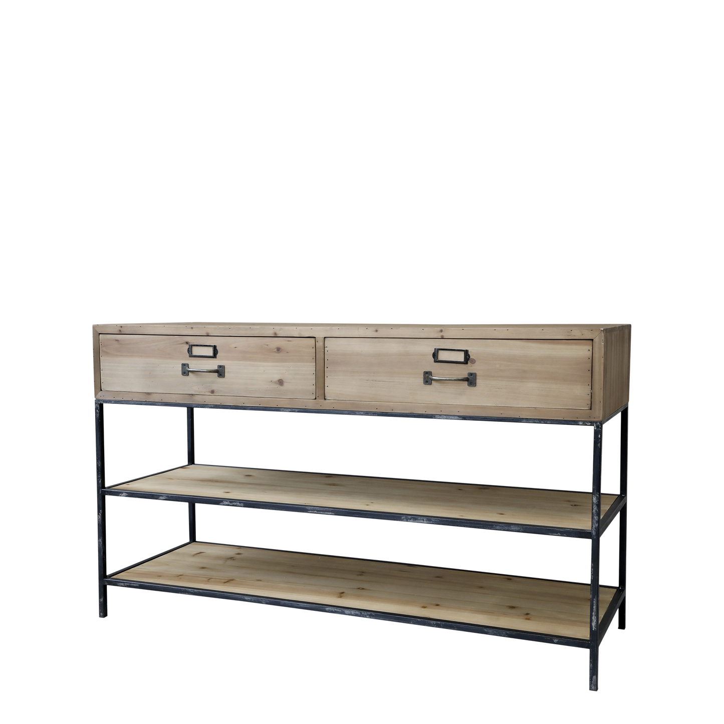 Chic Antique Avlastningsbord m. 2 lådor och 2 hyllor