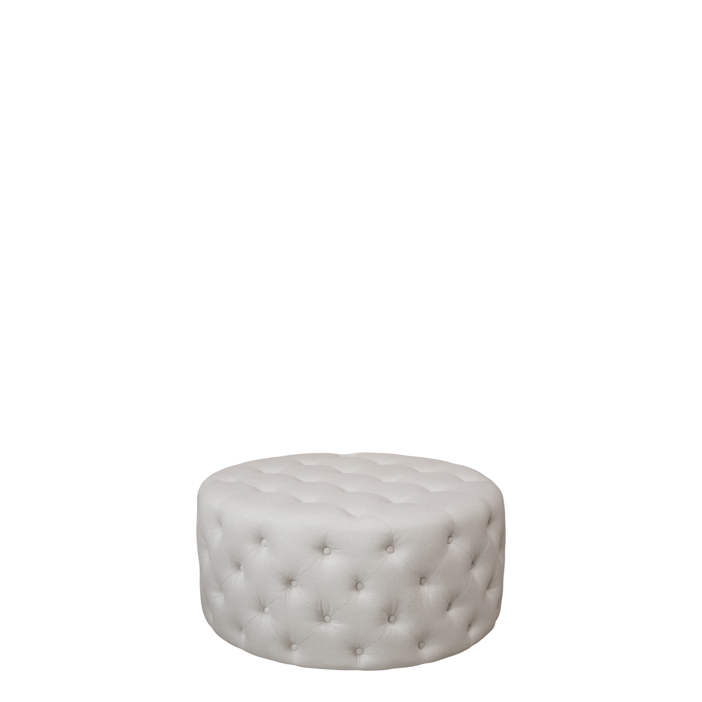 Chic Antique Fåtölj Puff i lin H40/Ø90 cm