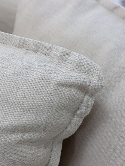Chic Antique Fåtölj Soffa i lin med 5 kuddar