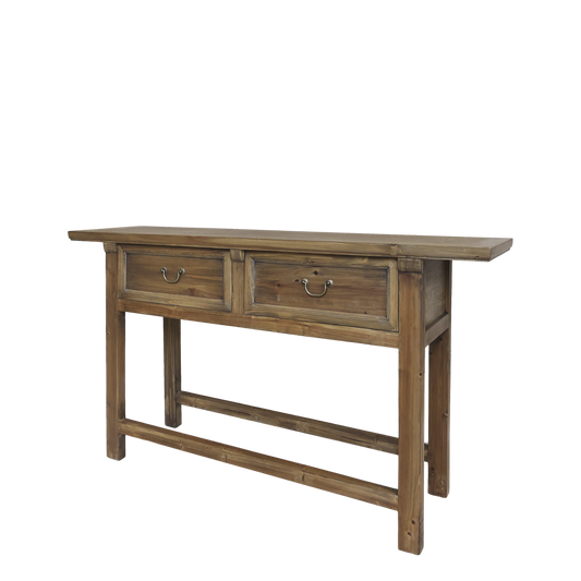 Chic Antique Avlastningsbord Marseille m. 2 lådor 150 cm Natur