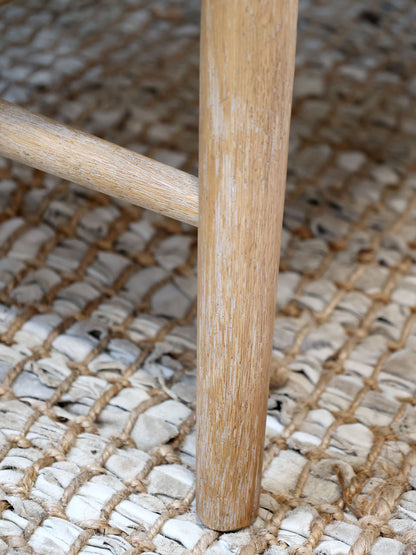 Chic Antique Stol Loungstol m. flätad sits & rygg