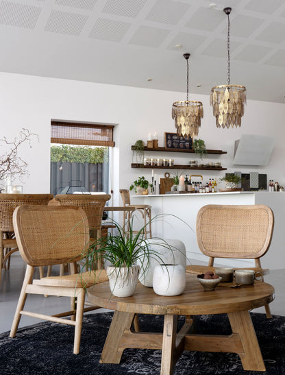 Chic Antique Stol Loungstol m. flätad sits & rygg