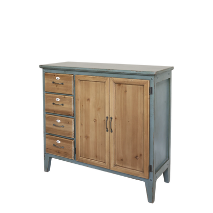 Chic Antique Skänk m. 4 lådor opal/natur