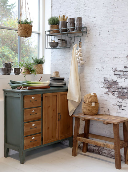 Chic Antique Skänk m. 4 lådor opal/natur