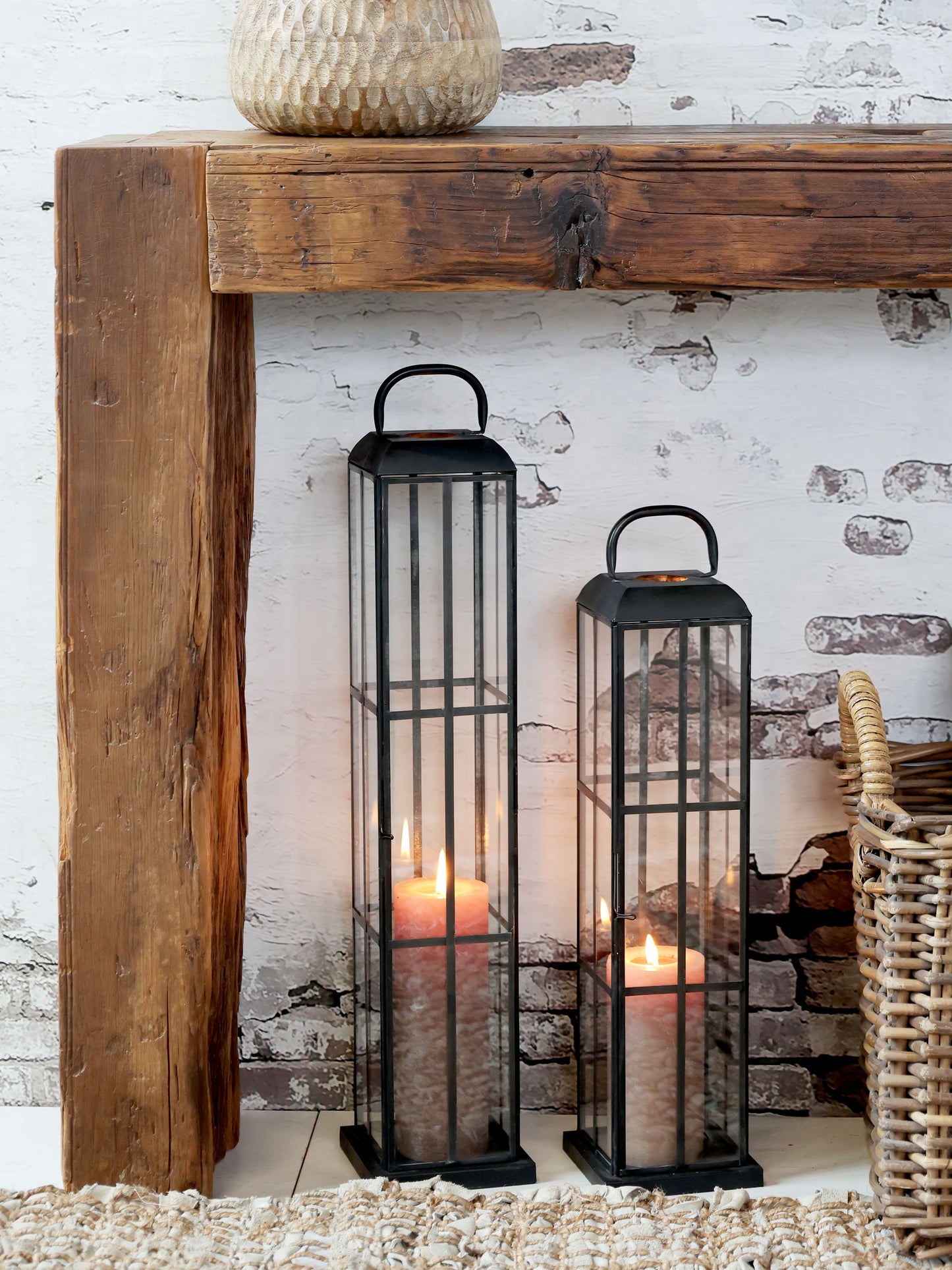 Chic Antique Återvunnet trä Bord H76/L122/B26 cm natur