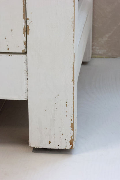 Chic Antique Vitrinskåp med glasdörrar och hyllor H170/L97/B41 cm antik creme
