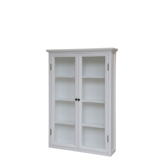 Chic Antique Väggskåp m. 4 hyllor H120/L82/B21 cm Vit