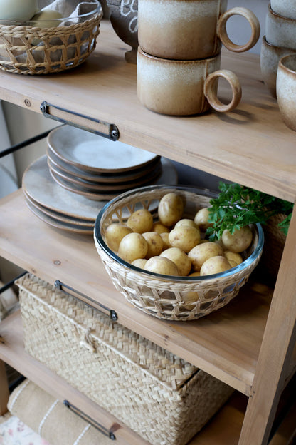 Chic Antique Bokhylla på hjul m. 5 hyllor