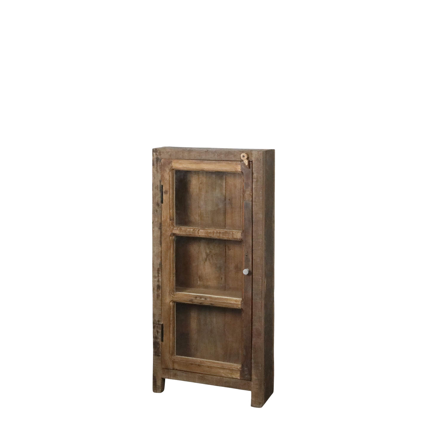 Chic Antique Återvunnet trä Vitrinskåp H105/L47/B18 cm natur