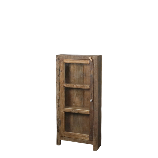 Chic Antique Återvunnet trä Vitrinskåp H105/L47/B18 cm natur