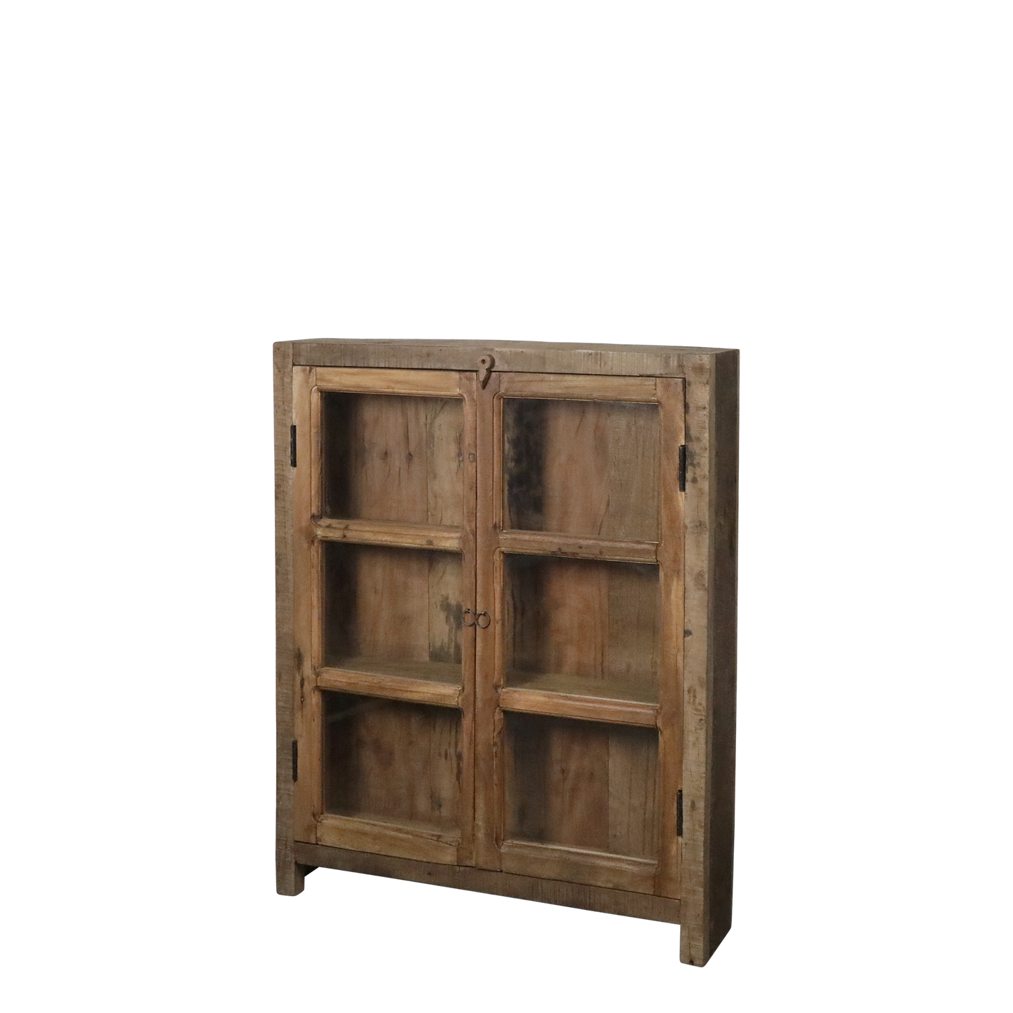 Chic Antique Återvunnet trä Vitrinskåp 105x85x18 cm