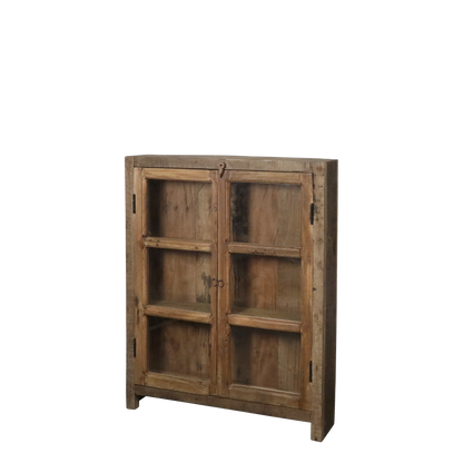 Chic Antique Återvunnet trä Vitrinskåp 105x85x18 cm