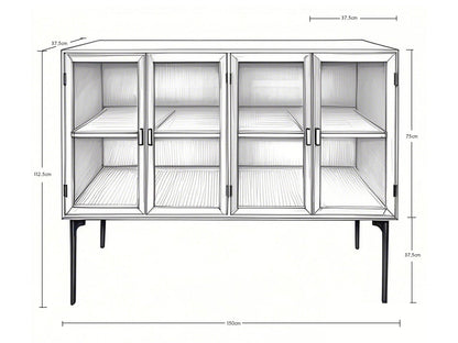 Chic Antique Skänk H112/L150/B37 cm natur