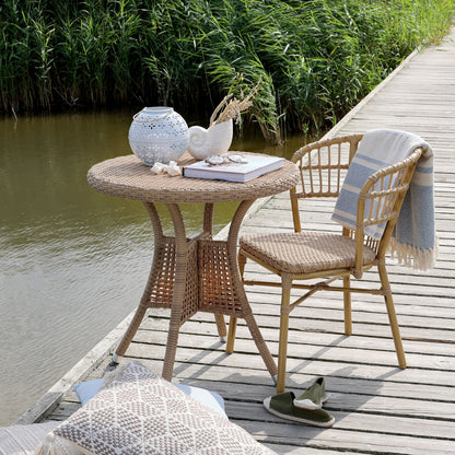 Chic Antique Utemöbler 2-pack flätad stol La Rochelle Bistro natur