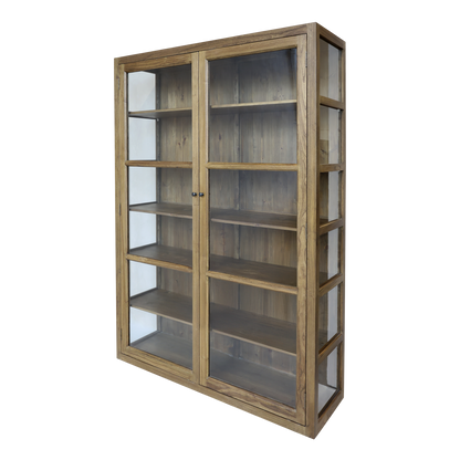 Chic Antique Vitrinskåp Marseille H196/L150/B40 cm naturfärgad