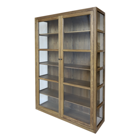 Chic Antique Vitrinskåp Marseille H196/L150/B40 cm naturfärgad