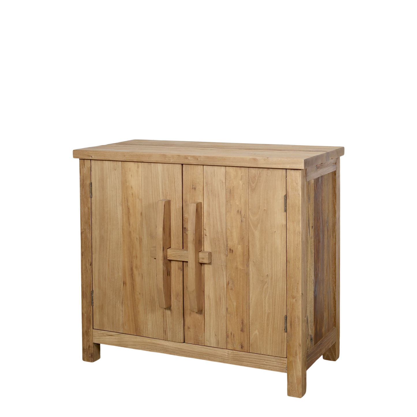 Chic Antique Skåp m. 2 dörrar och hylla H72,5/L80/B43 cm natur