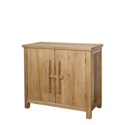 Chic Antique Skåp m. 2 dörrar och hylla H72,5/L80/B43 cm natur